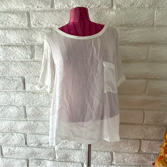 Mod Ref Tops - Mod Ref White Relaxed Short Sleeve Tee